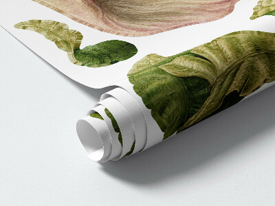 Autocollant mural 130x163 Safari avec des animaux et des plantes exotiques