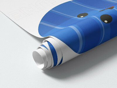 Autocollant mural 60x110 De belles planètes dans une danse cosmique