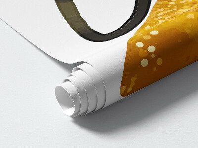 Autocollant mural 60x86 Illustrations de fusées représentant des planètes et des étoiles dans l'espace