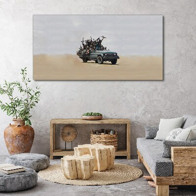 Tableau imprimé sur toile La guerre de Banksy