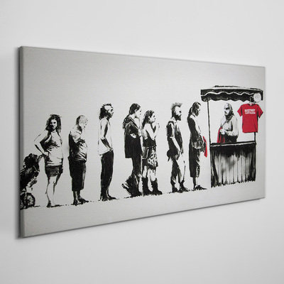 Tableau toile imprimée Festival Banksy