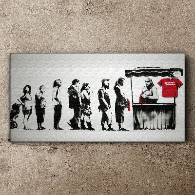 Tableau toile imprimée Festival Banksy