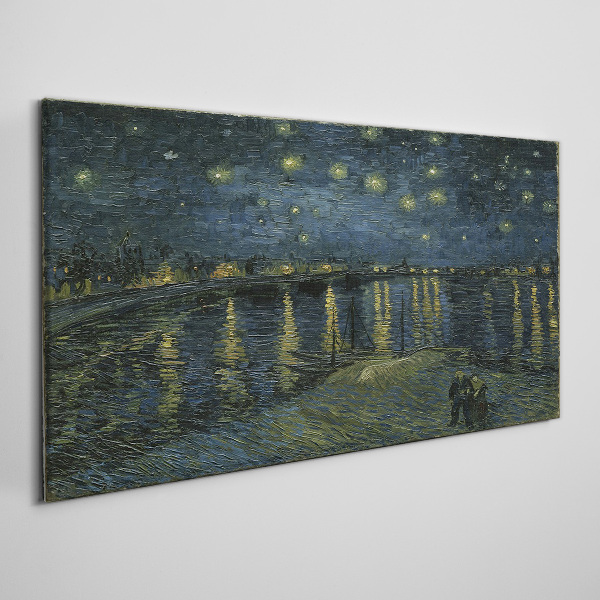 Tableau toile imprimée « Étoiles sur le Rhône »