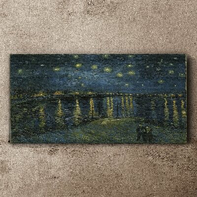 Tableau toile imprimée « Étoiles sur le Rhône »