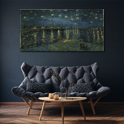 Tableau toile imprimée « Étoiles sur le Rhône »
