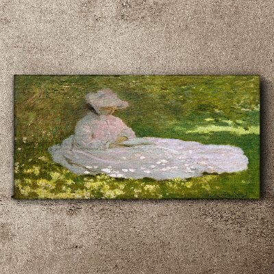 Tableau toile imprimée La paix dans le jardin