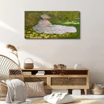 Tableau toile imprimée La paix dans le jardin