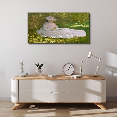 Tableau toile imprimée La paix dans le jardin