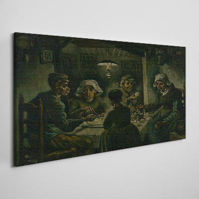 Tableau imprimé sur toile Souper dans le nuage d'ombre