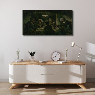 Tableau imprimé sur toile Souper dans le nuage d'ombre