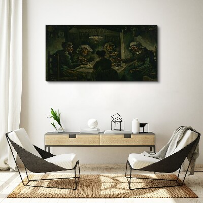 Tableau imprimé sur toile Souper dans le nuage d'ombre