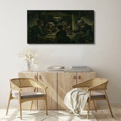 Tableau imprimé sur toile Souper dans le nuage d'ombre
