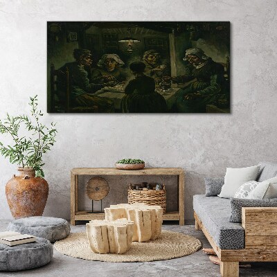 Tableau imprimé sur toile Souper dans le nuage d'ombre