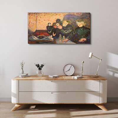 Tableau sur toile Soirée au café