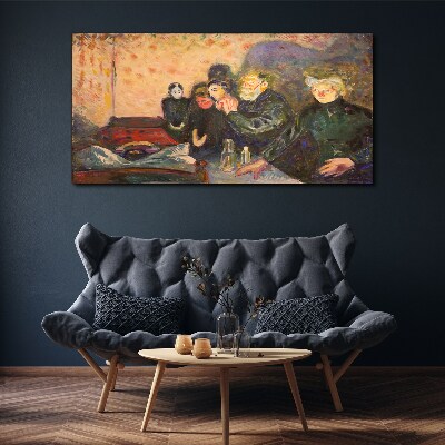 Tableau sur toile Soirée au café