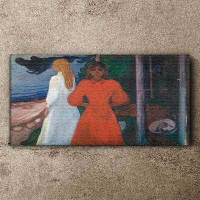 Tableau sur toile Vent froid sur la mer