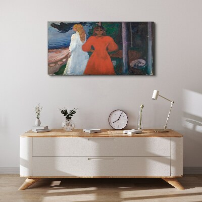 Tableau sur toile Vent froid sur la mer