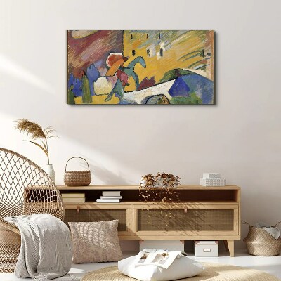 Tableau sur toile Mouvement et couleur dans le paysage