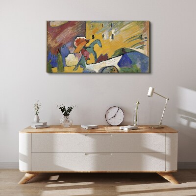 Tableau sur toile Mouvement et couleur dans le paysage