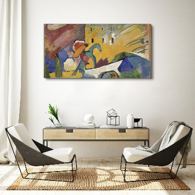 Tableau sur toile Mouvement et couleur dans le paysage