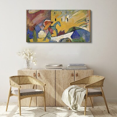 Tableau sur toile Mouvement et couleur dans le paysage