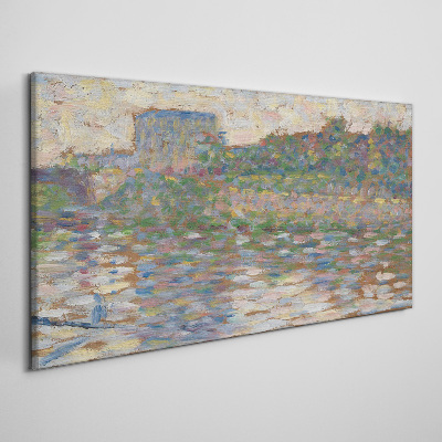 Tableau imprimé sur toile Reflets sur l'eau