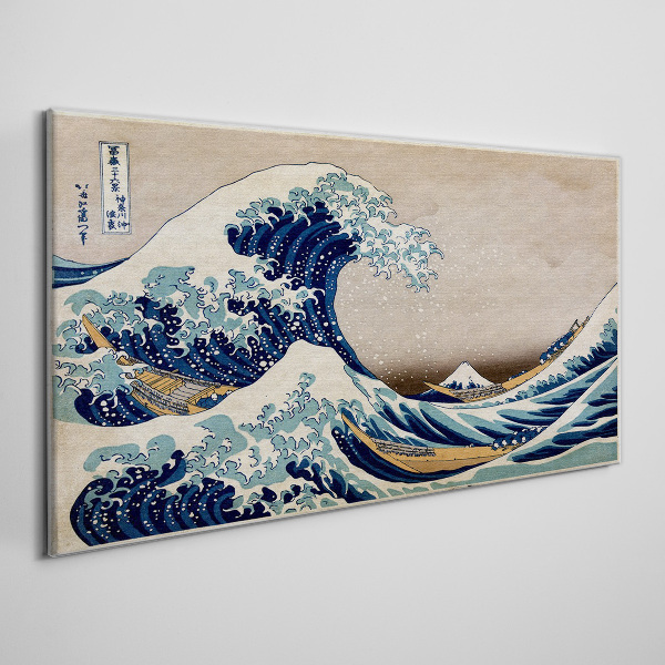 Tableau imprimé sur toile La Grande Vague au large de Kanagawa