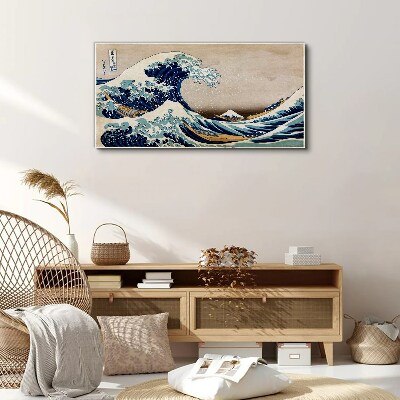 Tableau imprimé sur toile La Grande Vague au large de Kanagawa