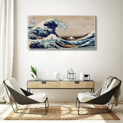 Tableau imprimé sur toile La Grande Vague au large de Kanagawa