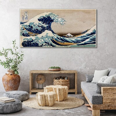 Tableau imprimé sur toile La Grande Vague au large de Kanagawa