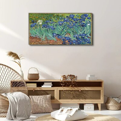 Tableau toile imprimée Iris dans le jardin