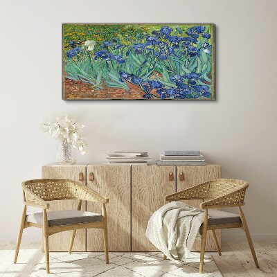 Tableau toile imprimée Iris dans le jardin