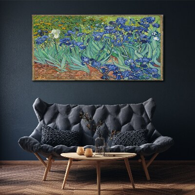 Tableau toile imprimée Iris dans le jardin