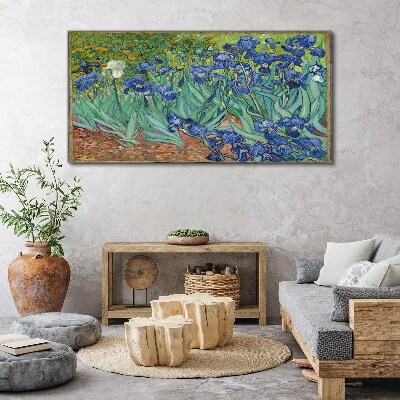 Tableau toile imprimée Iris dans le jardin