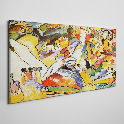 Tableau imprimé sur toile Le chaos coloré de la vie