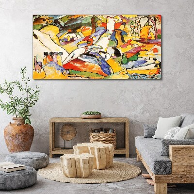 Tableau imprimé sur toile Le chaos coloré de la vie