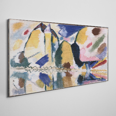 Tableau sur toile Paysage abstrait aux couleurs de la nature