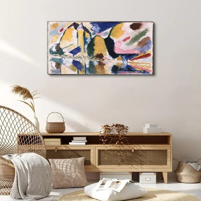 Tableau sur toile Paysage abstrait aux couleurs de la nature