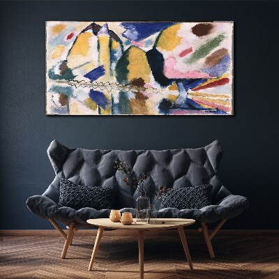 Tableau sur toile Paysage abstrait aux couleurs de la nature