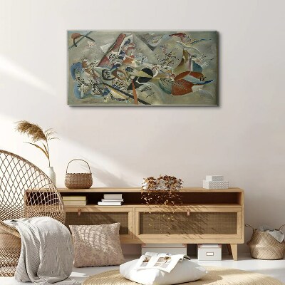 Tableau toile imprimée Paysage abstrait de couleurs