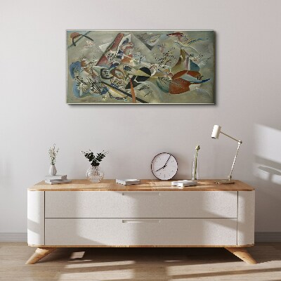 Tableau toile imprimée Paysage abstrait de couleurs