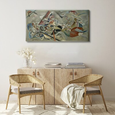 Tableau toile imprimée Paysage abstrait de couleurs