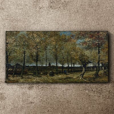 Tableau sur toile Une promenade d'automne dans le parc