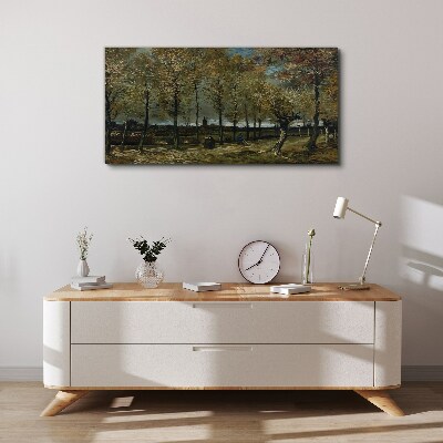 Tableau sur toile Une promenade d'automne dans le parc