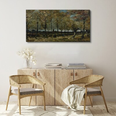 Tableau sur toile Une promenade d'automne dans le parc