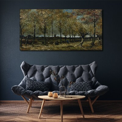 Tableau sur toile Une promenade d'automne dans le parc