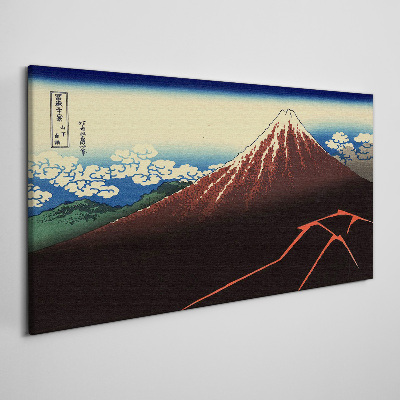 Tableau toile imprimée Le mont Fuji par temps printanier