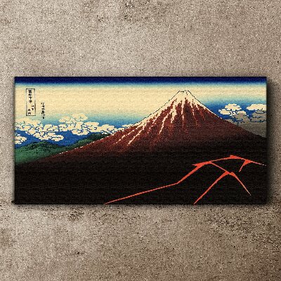 Tableau toile imprimée Le mont Fuji par temps printanier