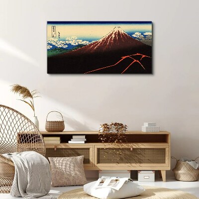 Tableau toile imprimée Le mont Fuji par temps printanier
