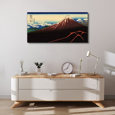 Tableau toile imprimée Le mont Fuji par temps printanier
